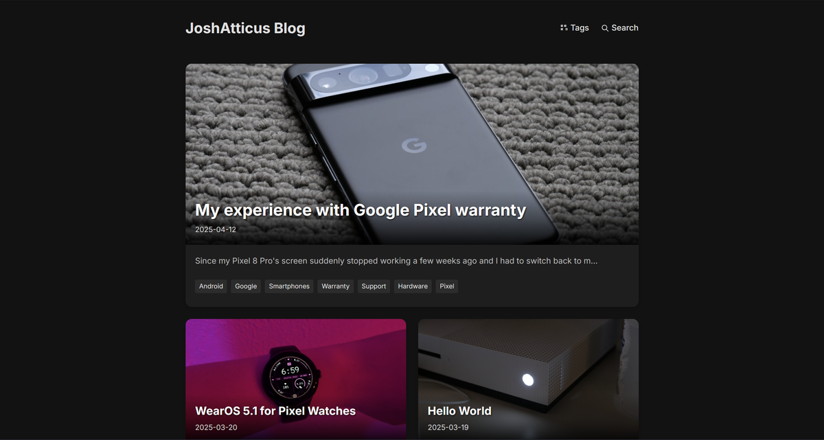 Say hello to the new JoshAtticus Blog!